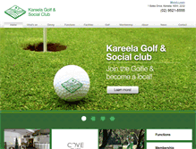 Tablet Screenshot of kareelagolf.com.au